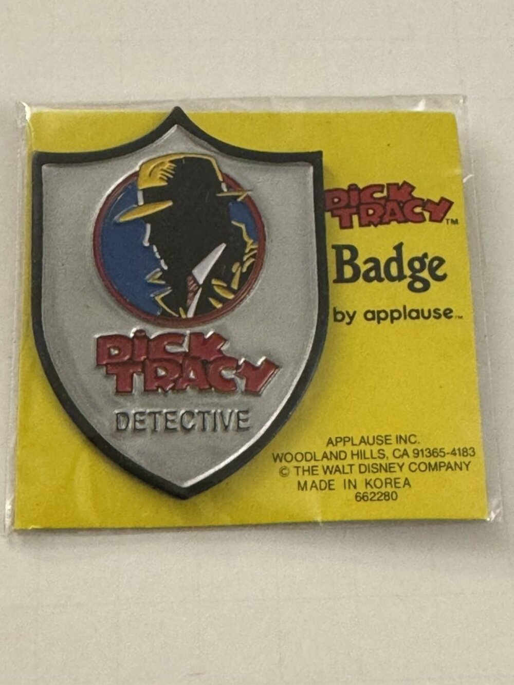 Vintage Dick Tracy Vintage Classic Comic Cartoon Metal Detective Badge New CS4